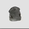 Soft Gray Waffle Knit Beanie With HUNTINGTON SPORT Brand Label