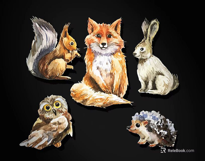 Colorful Reptile Artwork Showcasing Lizards Snakes And Tortoises In Nature 3d model 