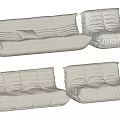 Combination sofa 3d model