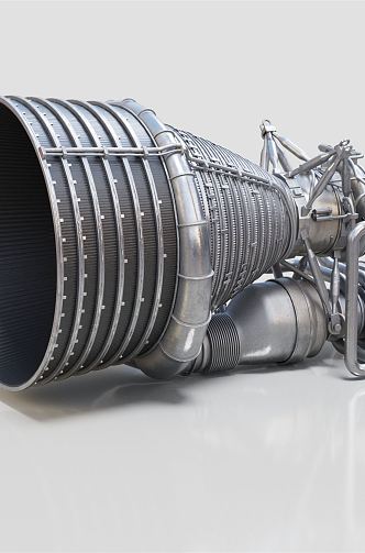 Modern engine rocket engine 3d model