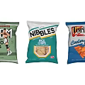 Variety of Potato and Corn Chips Featuring LEM NIBBLES and Doritos Cool Ranch