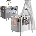 Modern crib 3d model