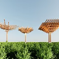 Modern Column Sculpture Sculpture Decorative Column Construction Column Landscape Structure Landscape Column 3d model