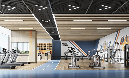 Modern Gym 3d model