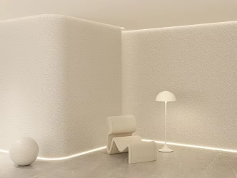 Texture paint wall art paint wall real stone paint wall casual sofa 3d model