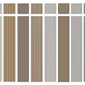 Decorative Wall Panels With Various Colors And Striped Patterns For Interior Design 3d model