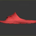 Bright Red Slippers with Textured Sole Stylish Indoor Home Comfortable Shoes