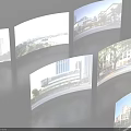 Birds Eye View Urban Planning With High Rise Buildings Streets River And Greenery