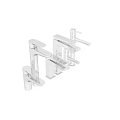 Modern Bathroom and Kitchen Faucets with Various Designs Chrome Finish for Home Use