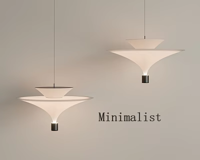 Minimalist Hanging Pendant Lights With Modern Layered Design For Interior Decoration 3d model