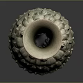 Modern Bottle Lotus Jar 3d model