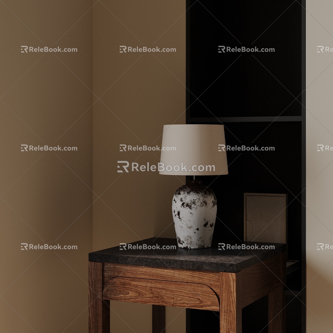 Modern table lamp 3d model