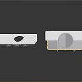 White Household Appliance With External Design And Internal Pipes Heating Components