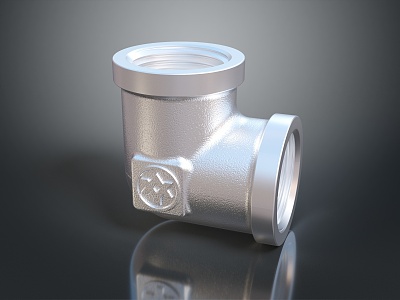 Water pipe elbow pipe water pipe valve iron pipe fitting flange tee joint pipe 3d model