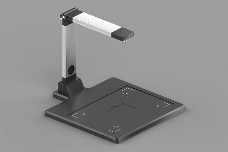 Modern high camera high camera scanner office supplies scanning camera invoice ID card scanning 3d model