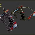 Modern Sci-Fi Equipment Sci-Fi Items Sci-Fi Components High-Tech Components 3d model
