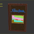 The Jungle Book Cover With Brown Design Golden Title And Green Jungle Illustration