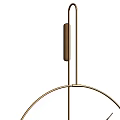Elegant Modern Golden Metal Circular Design Wall Lamp for Home Interior Decoration