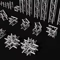 Stage Truss Quick-loading Truss 3d model
