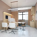 Modern Hospital Outpatient Clinic Interior With Reception Desk Patient Seats And Medical Consultation Area