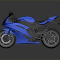 Motorcycle Two-wheeled Motorcycle Cross-country Motorcycle Road Race Motorcycle Motor Vehicle Transport 3d model