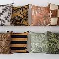 Colorful Throw Pillows With Floral Prints Geometric Checks And Striped Patterns For Home Decor