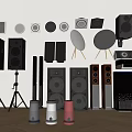 Different Types of Home Audio Headphones and Speakers Featuring Floorstanding Bookshelf and Decorative Designs