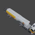 Shell Branded Fuel Tanker Truck With White Yellow Livery And Cylindrical Tank