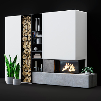 Fireplace 3d model