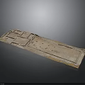 Ancient Architectural Wooden Door With Intricate Carvings And Weathered Surface Texture
