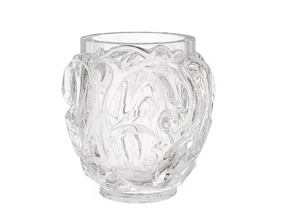 Transparent Glass Vase With Intricate Carved Patterns For Home Decor Accent Piece Design 3d model