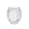 Transparent Glass Vase With Intricate Carved Patterns For Home Decor Accent Piece Design