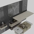 Medical Devices Treatment Bed In Professional Clinic Setting With Marble Wall And Supplies