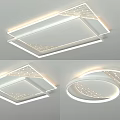 Modern Indoor Ceiling Lights With Square Round Shapes And Decorative Cutout Details