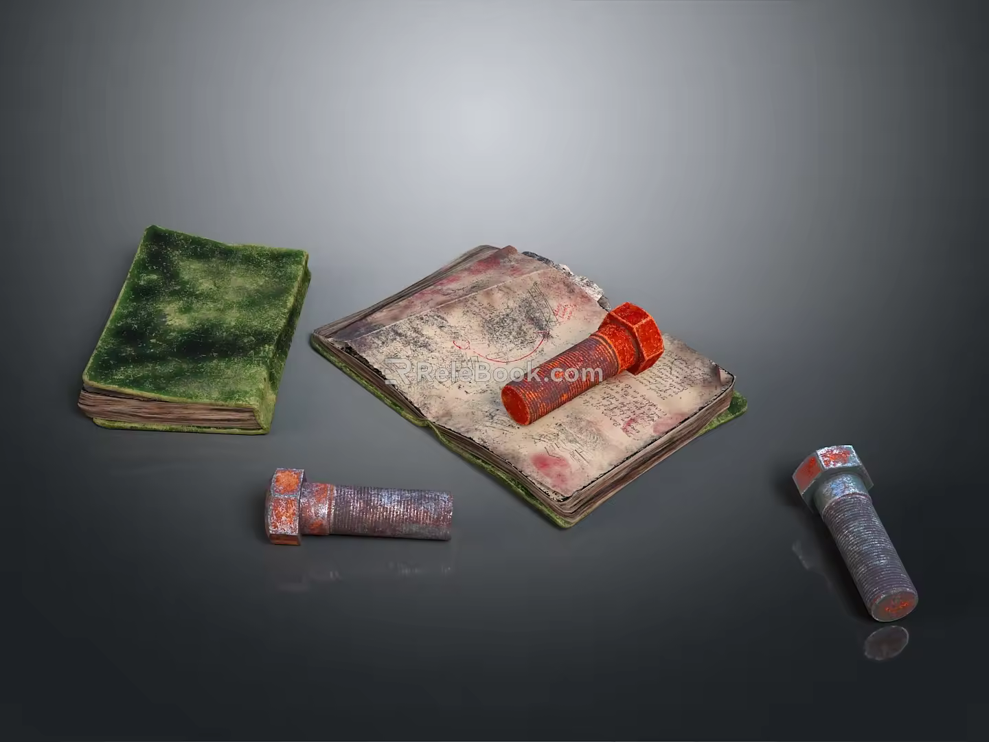 Book Cartoon Book Animation Book Style Book Data Book Record Book 3d model