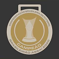 Stylish Football Champion Apparel With Gold Medal Design And Team Logo