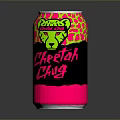 Dark Energy Cherry Charge Energy Drink Can With Vibrant Pink Green Design