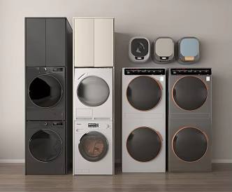 Modern washing machine wall-mounted washing machine washing and drying machine mini washing machine 3d model