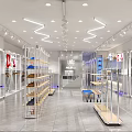 Modern Clothing Store With Window Display Fashion Mannequins And Bright Interior