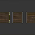 Industrial Style Scene Component Crates With Wooden Tops Metal Grid And Diamond Panels