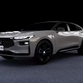 Modern Silver SUV Coupe With Sleek Front Grille And Black Alloy Wheels