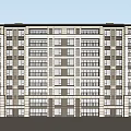 Modern Multi Storey Residential Building With Balconies And Large Glass Windows
