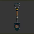 Durable Garden Shovel Hardware Tool With Wooden Handle And Metal Blade