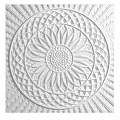 Intricate Carved Floral Pattern With Geometric Borders For Decorative Ceiling