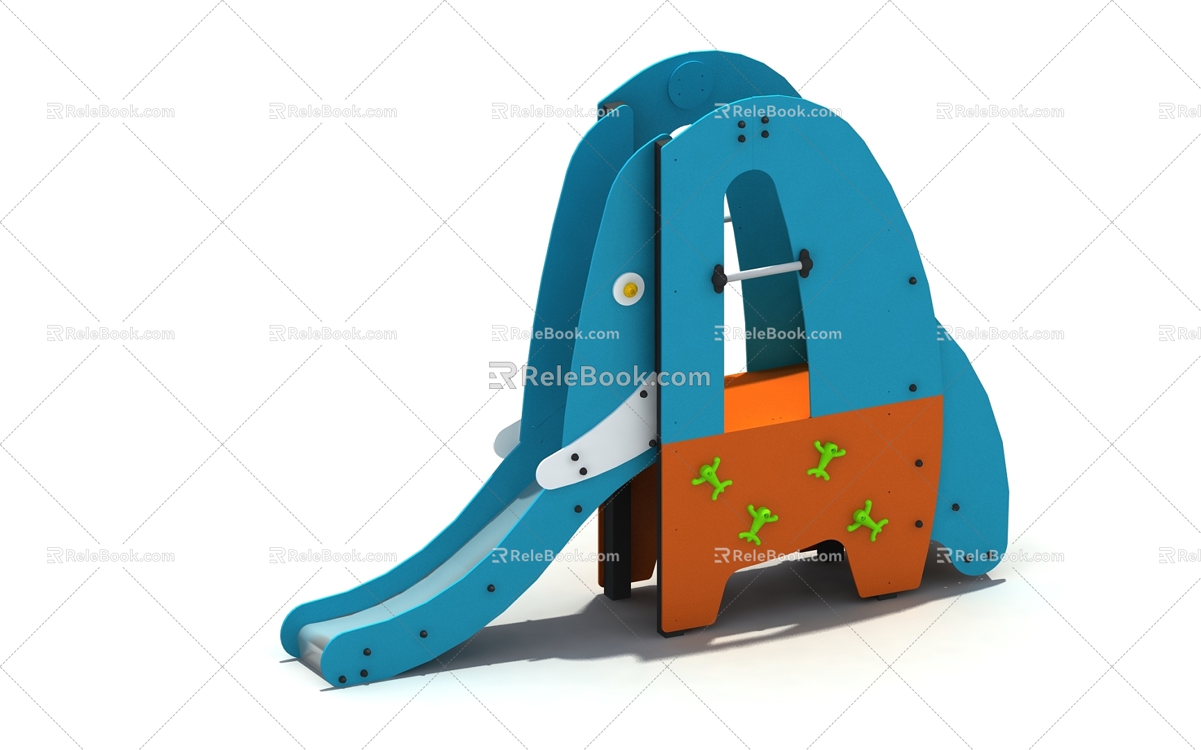 Elephant Slide Fun 3d model