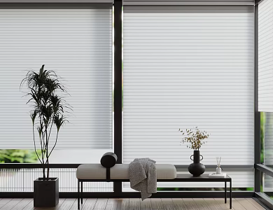 modern venetian blinds curtain 3d model