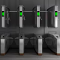 Modern Gate Machine Automatic Induction Gate Gate Gate Office Gate Machine 3d model