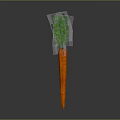Fresh Carrot Vegetable With Green Leaves And Orange Root For Healthy Eating