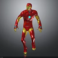 Iron Man Biological Character 3D Model With Detailed Red Gold Armor And Blue Energy Core