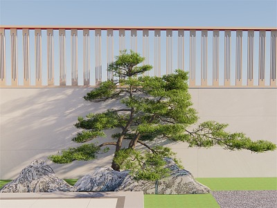 Modeling Tree Modeling Songtai Mountain Stone 3d model